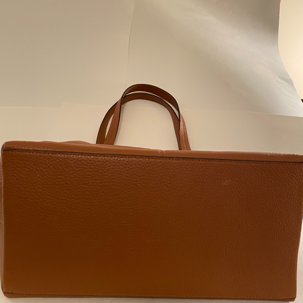 J. Crew Brown Leather Tote Bag - Picture 2 of 6